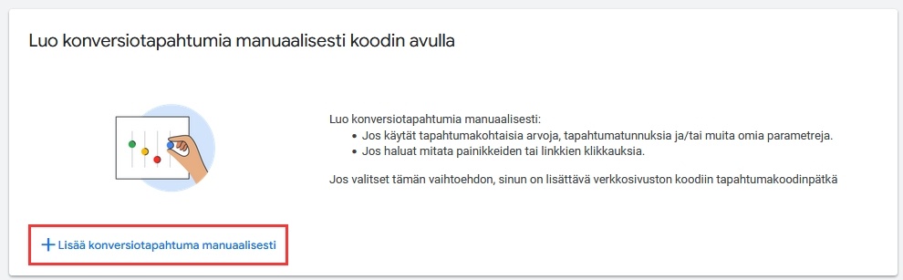 google-ads-konversiotapahtuma-manuaalisesti