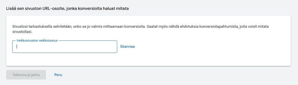 google-ads-konversiotapahtuma-verkko-osoite